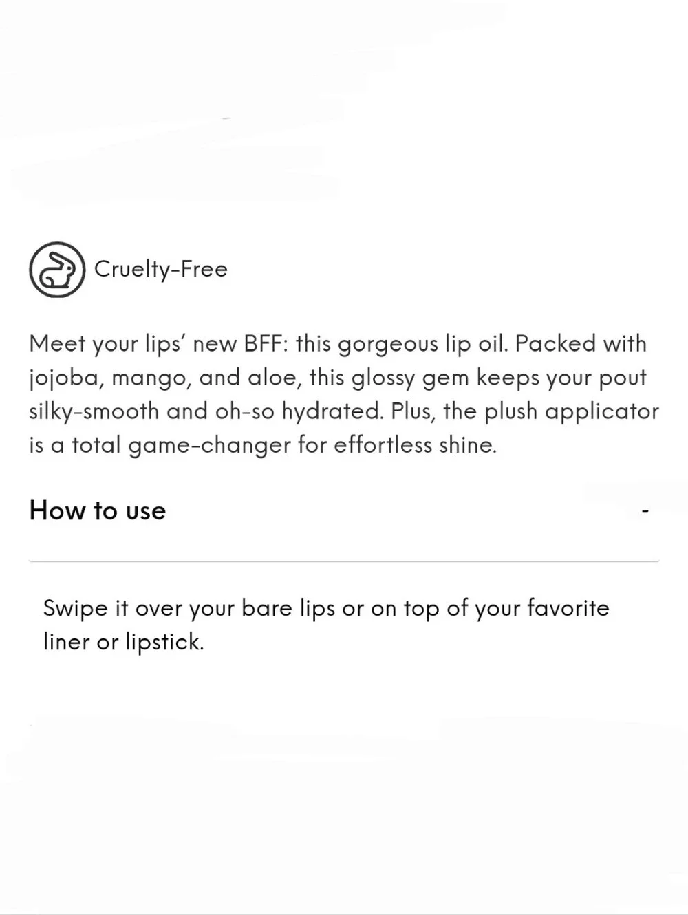 Beauty For Real Lip Revival Hi-Shine, Hydrating Lip Oil Color: Shining Star
